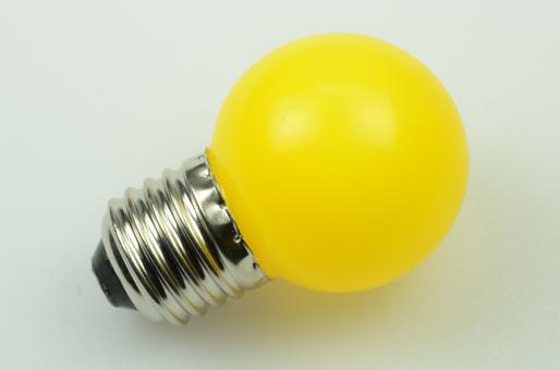 E27 LED Tropfenlampe, 6x SMD, gelb 100 Lumen  230V 1W    