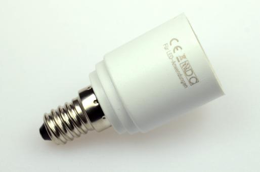 E14 Adapter E27 (Fassung oben) auf E14 0 Lumen  0V 0W    