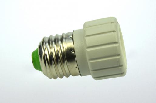 E27 Adapter GU10 (Fassung oben) auf E27 0 Lumen  0V 0W    